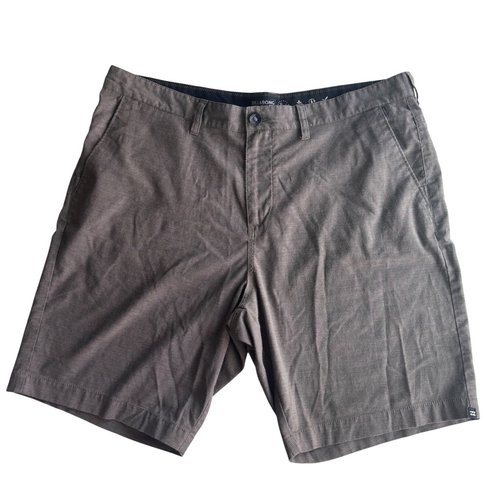 Billabong Surft Shorts Mens 38 Brown Stripe Quick Dry Stretch Beach Gorpcore